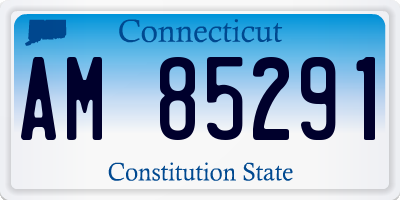 CT license plate AM85291