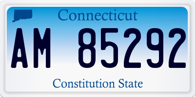 CT license plate AM85292