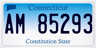 CT license plate AM85293