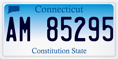 CT license plate AM85295