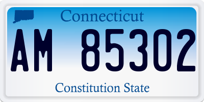 CT license plate AM85302