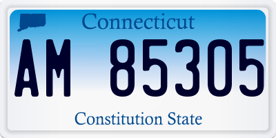 CT license plate AM85305