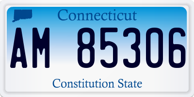 CT license plate AM85306