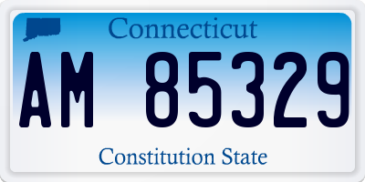 CT license plate AM85329