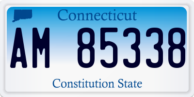 CT license plate AM85338