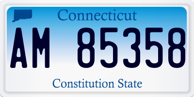 CT license plate AM85358