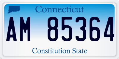 CT license plate AM85364
