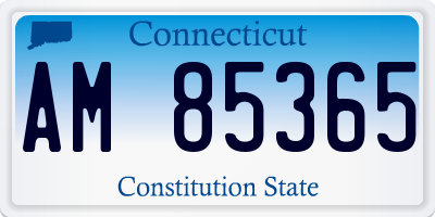CT license plate AM85365