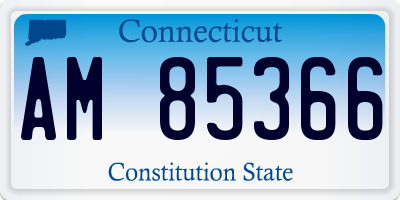 CT license plate AM85366