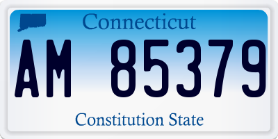 CT license plate AM85379