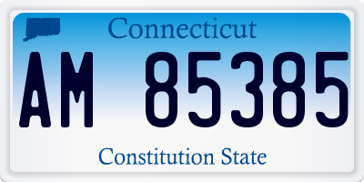 CT license plate AM85385
