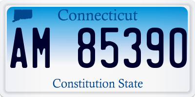 CT license plate AM85390
