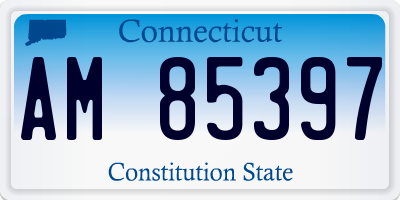 CT license plate AM85397