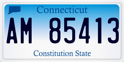 CT license plate AM85413