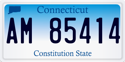 CT license plate AM85414