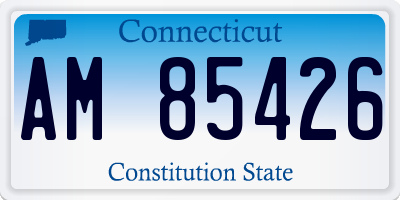 CT license plate AM85426