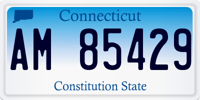 CT license plate AM85429