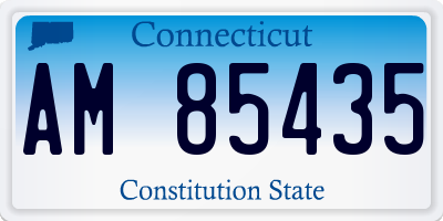 CT license plate AM85435