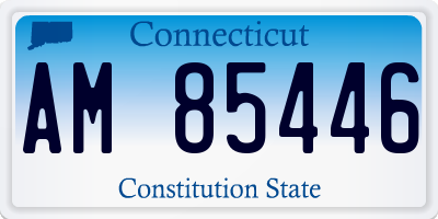 CT license plate AM85446