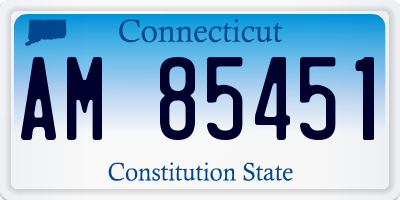 CT license plate AM85451