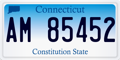 CT license plate AM85452