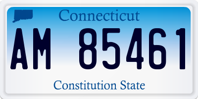 CT license plate AM85461