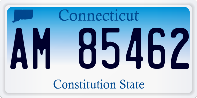 CT license plate AM85462