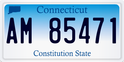 CT license plate AM85471