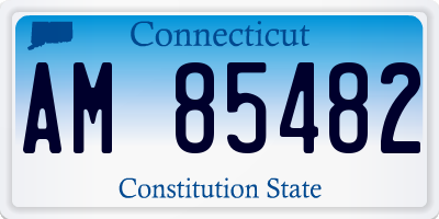 CT license plate AM85482