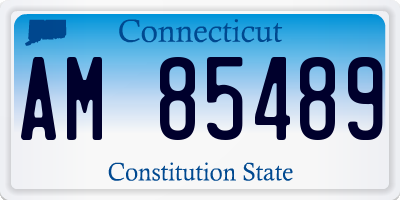 CT license plate AM85489