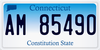 CT license plate AM85490