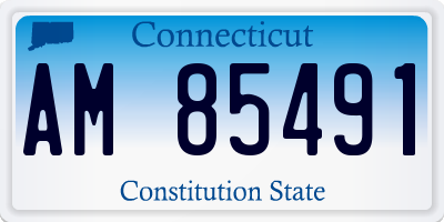 CT license plate AM85491