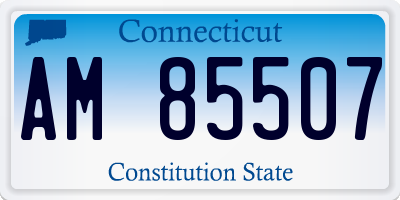 CT license plate AM85507