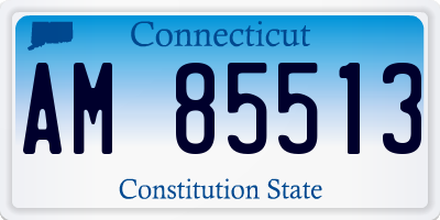 CT license plate AM85513