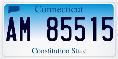 CT license plate AM85515