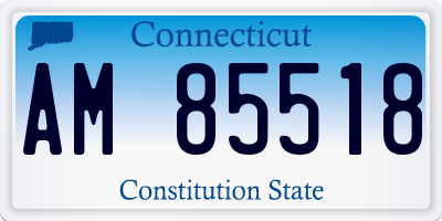 CT license plate AM85518