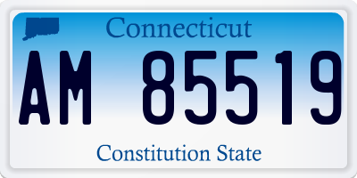 CT license plate AM85519