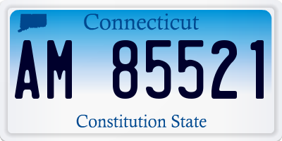 CT license plate AM85521