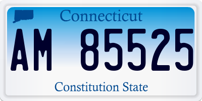 CT license plate AM85525
