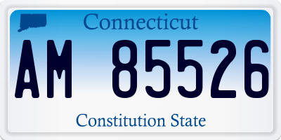 CT license plate AM85526