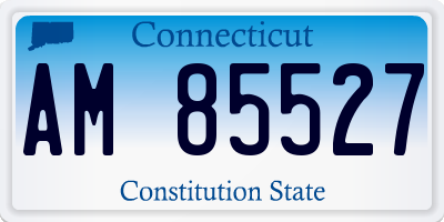 CT license plate AM85527