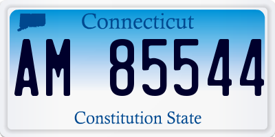 CT license plate AM85544