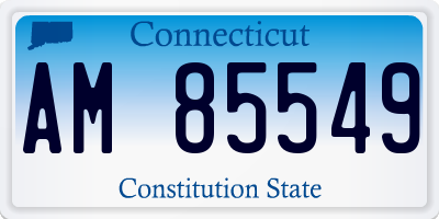 CT license plate AM85549