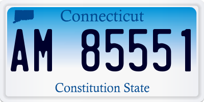 CT license plate AM85551