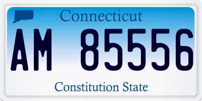 CT license plate AM85556
