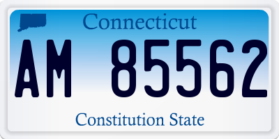 CT license plate AM85562