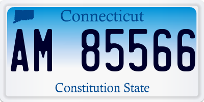 CT license plate AM85566