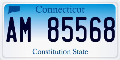 CT license plate AM85568