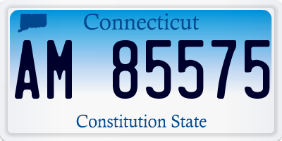 CT license plate AM85575