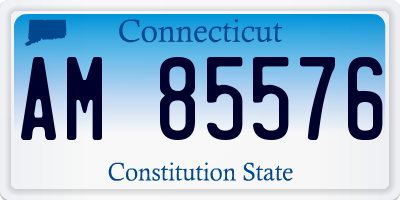 CT license plate AM85576